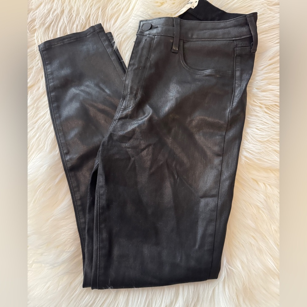 L'AGENCE Margot Coated High-Rise Skinny Jeans Size 27 - Picture 3 of 7